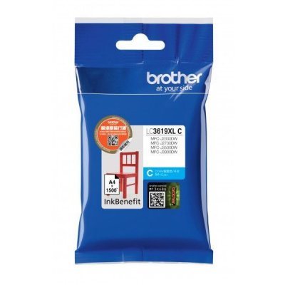 Фото Картридж для струйных аппаратов Brother LC3619XLC голубой для MFC-J3530DW/J3930DW (1500стр.)