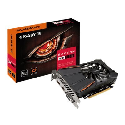    Gigabyte GV-RX550D5-2GD AMD Radeon RX 550 2048Mb 128bit GDDR5 1183/7000 DVIx1/HDMIx1/DPx1 Ret