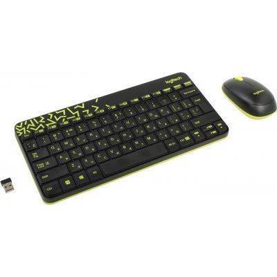 Фото Комплект клавиатура+мышь Logitech Wireless Desktop MK240 (Keybord&mouse), USB, Black, (920-008213)