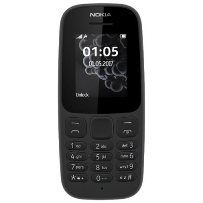 Фото Мобильный телефон Nokia 105 Dual sim (2017) TA-1034 Черный