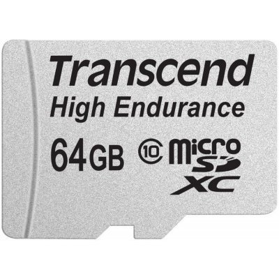 Фото Карта памяти Transcend 64GB microSDHC Card UHS-I Class 10 High Endurance TS64GUSDXC10V