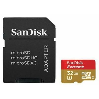    Sandisk 32GB microSDHC Class 10 UHS-I A1 Extreme for Action Cameras (SD ) 100MB/s
