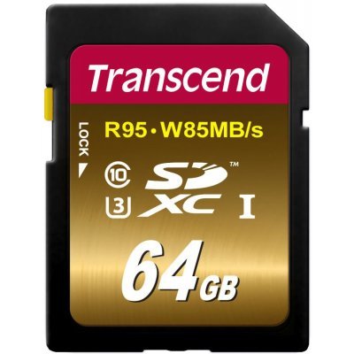    Transcend 64GB SDXC Class 10 UHS Class 3 U3X Ultimate