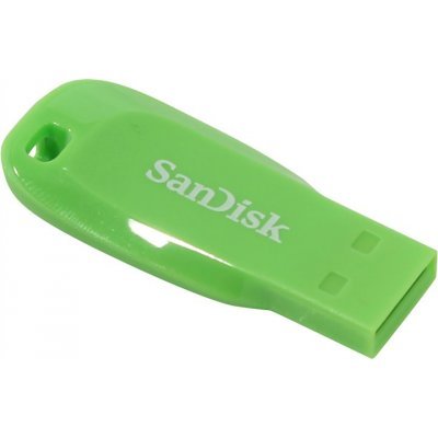  USB  Sandisk 16Gb CZ50 Cruzer Blade, USB 2.0, Green (<span style="color:#f4a944"></span>)