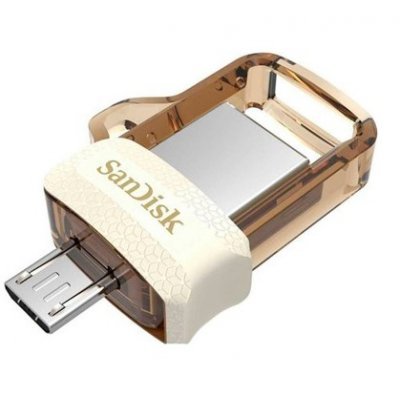  USB  Sandisk 64GB Ultra Android Dual Drive OTG, m3.0/USB 3.0, White-Gold