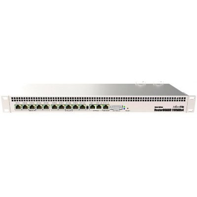   MikroTik RB1100AHx4 Powerful 1U rackmount router with 13x Gigabit Ethernet ports