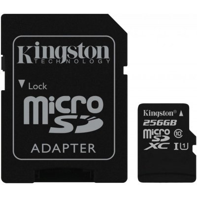    Kingston microSDXC 256Gb Class10 SDC10G2/256GB + adapter