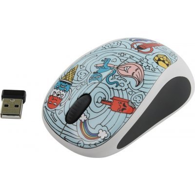   Logitech M238 Doodle Collection BAE-BEE BLUE