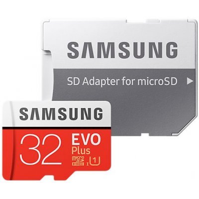    Samsung MicroSDHC 32GB EVO Plus v2 UHS-I U1 + SD Adapter ( (MB-MC32GA/RU)