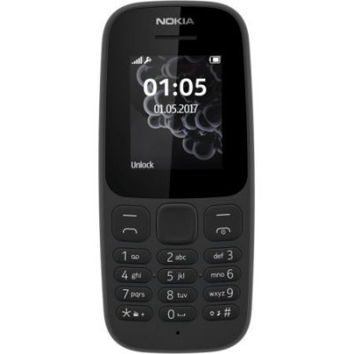    Nokia 105 Dual Sim (2017) TA-1034 Black ()