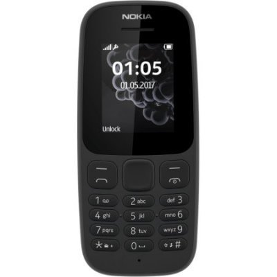 Фото Мобильный телефон Nokia 105 Dual Sim (2017) TA-1034 Black (Черный)