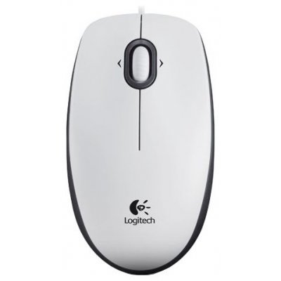   Logitech Mouse M100 White USB NEW 910-005004