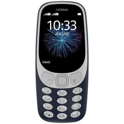Фото Мобильный телефон Nokia 3310 Dual Sim (2017) TA-1030 Dark Blue (Темносиний)