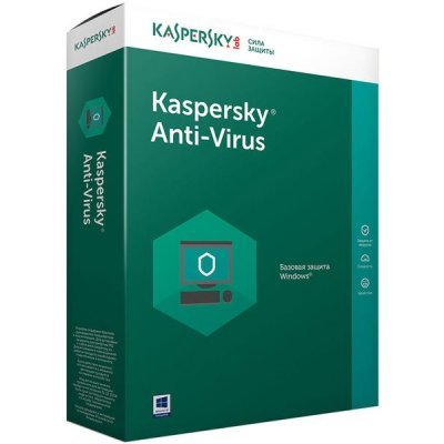      Kaspersky Anti-Virus Russian Edition 2-Desktop 1 year Base Box (KL1171RBBFS)