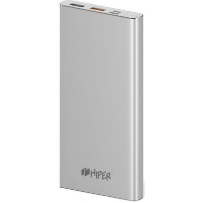 Фото Внешний аккумулятор для портативных устройств HIPER MPX10000 Li-Pol 10000mAh 3A+1A Серебристый 2xUSB