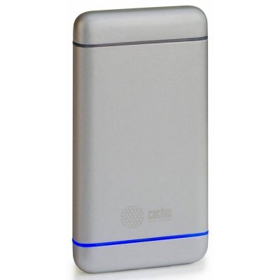 Фото Внешний аккумулятор для портативных устройств Cactus CS-PBMS028-5000AL Li-Pol 5000mAh серебристый 1xUSB