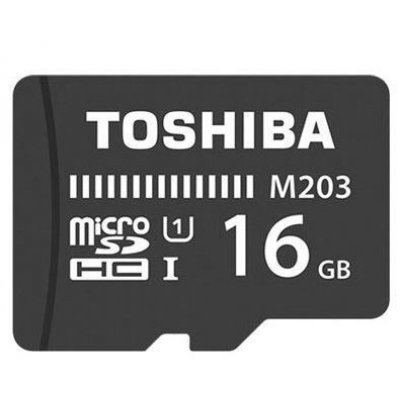    Toshiba 16Gb microSDHC Class10 THN-M203K0160EA M203 + adapter
