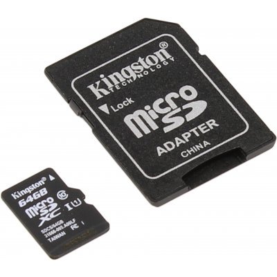    Kingston 64Gb microSDXC Class10 SDCS/64GB + adapter