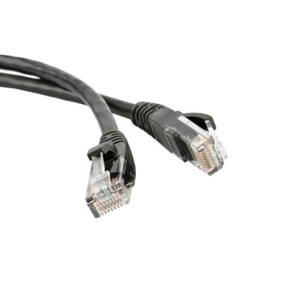   Patch Cord Lanmaster LAN-PC45/U5E-1.0-BK 1.0 , 