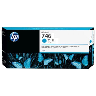      HP 746 300-ml Cyan Ink Cartridge  DesignJet Z6/Z9+ series ,  / P2V80A (<span style="color:#f4a944"></span>)