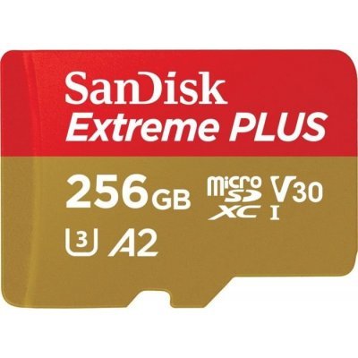    Sandisk 256GB microSDXC Class 10 UHS-I A2 C10 V30 U3 Extreme Plus (SD ) 170MB/s SDSQXBZ-256G-GN6MA