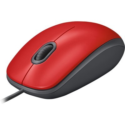   Logitech Mouse M110 SILENT Red USB (910-005489)
