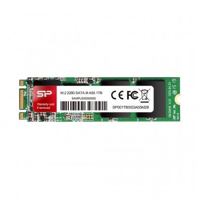   SSD Silicon Power 256GB A55, M.2 2280, SATA III (SP256GBSS3A55M28) (<span style="color:#f4a944"></span>)