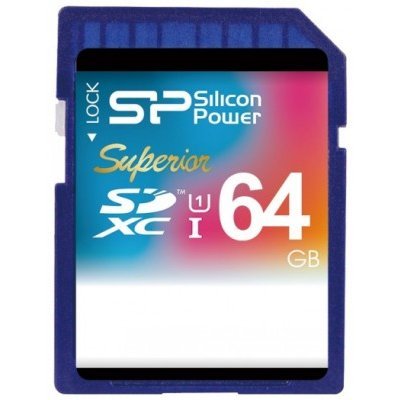    Silicon Power 64GB Superior SDXC Class 10 UHS-I 90 MB/s (SP064GBSDXCU1V10)