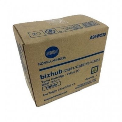 Фото Тонер-картридж для лазерных аппаратов Konica Minolta TNP-49Y bizhub C3351/C3851 желтый