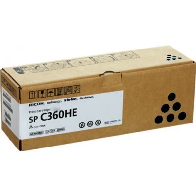 Фото Тонер-картридж для лазерных аппаратов Ricoh 408184 тип SP C360HE (7K) для SP C360DNw/SP C360SNw/SP C360SFNw/SP C361SFNw черный