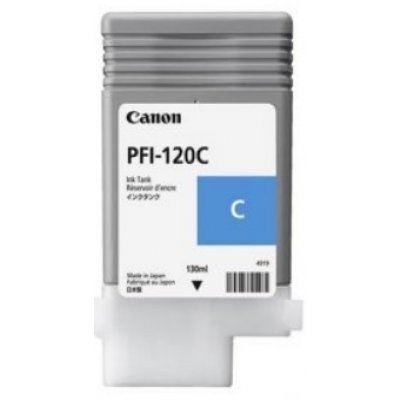 Фото Картридж для струйных аппаратов Canon PFI-120 Cyan для TM-200/TM-205/TM-300/TM-305, Голубой. 130 мл