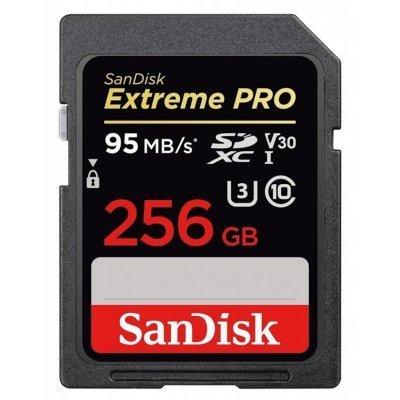    Sandisk 256GB SDXC Card Extreme Pro - 170MB/s V30 UHS-I U3