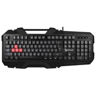 Фото Клавиатура A4Tech B150N черный USB for gamer LED