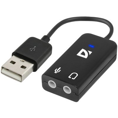 Фото Звуковая карта внешняя Defender Audio USB USB - 2х3,5 мм jack, 0.1 м