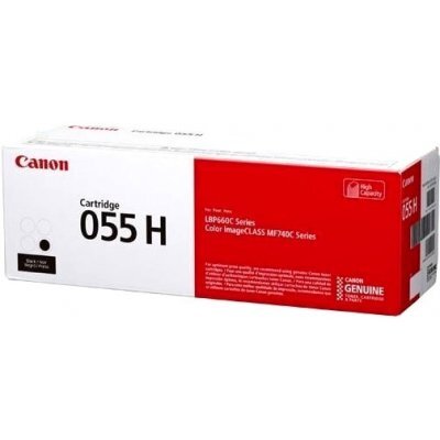 Фото Тонер-картридж для лазерных аппаратов Canon 3020C002 055H BK черный, увеличенной емкости