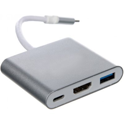 Фото USB концентратор Telecom USB3.1 TypeCm to HDMI+USB3.0 +PD charging 4K@30Hz,