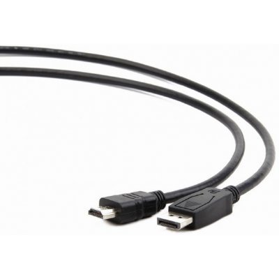 Фото Кабель DisplayPort to HDMI Gembird Cablexpert 7.5м, 20M/19M, черный, экран, пакет (CC-DP-HDMI-7.5M)