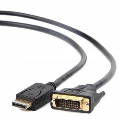 Фото Кабель DisplayPort to DVI Gembird /Cablexpert 3м, 20M/19M, черный, экран, пакет(CC-DPM-DVIM-3M)