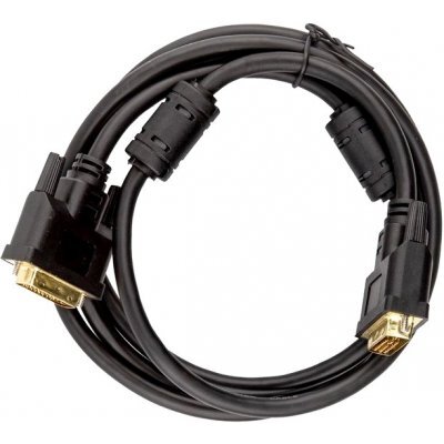 Фото Кабель DVI to DVI TV-COM (25M -25M) 2 фильтра, CU, 1,8м