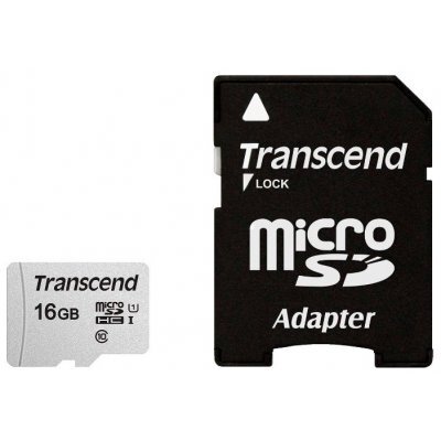    Transcend 16GB UHS-I U1 microSD with Adapter