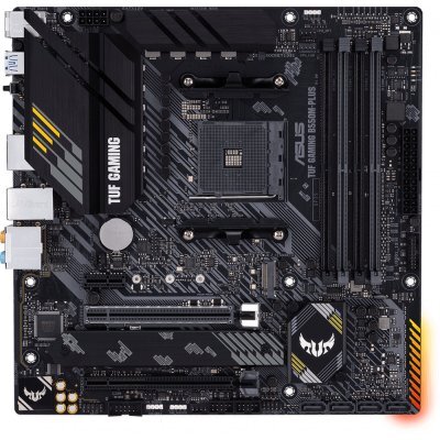 Фото Материнская плата ПК ASUS TUF GAMING B550M-PLUS Soc-AM4 AMD B550 4xDDR4 mATX AC`97 8ch(7.1) 2.5Gg RAID+HDMI+DP