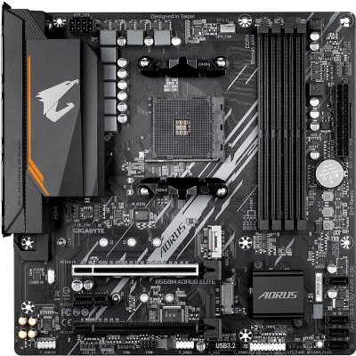     Gigabyte B550M AORUS ELITE Soc-AM4 AMD B550 4xDDR4 mATX AC`97 8ch(7.1) GbLAN RAID+DVI+HDMI