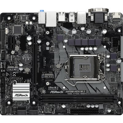     ASRock H410M-HDV/M.2 Soc-1200 Intel H410 2xDDR4 mATX AC`97 8ch(7.1) GbLAN+VGA+DVI+HDMI