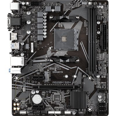     Gigabyte A520M S2H Soc-AM4 AMD A520 2xDDR4 mATX AC`97 8ch(7.1) GbLAN RAID+VGA+DVI+HDMI