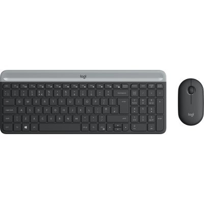 Фото Комплект клавиатура+мышь Logitech Wireless Desktop MK470 (Keybord&mouse), Black, [920-009206]