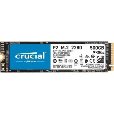   SSD Crucial PCI-E x4 500Gb CT500P2SSD8 P2 M.2 2280