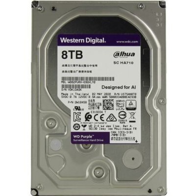 Фото Жесткий диск ПК Western Digital HDD SATA-III 8Tb Purple WD82PURX