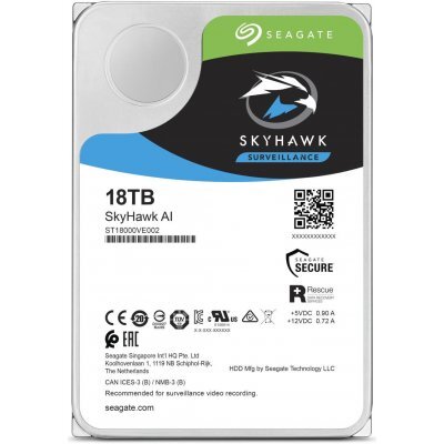     Seagate Original SATA-III 18Tb ST18000VE002 SkyHawkAI (7200rpm) 256Mb 3.5"