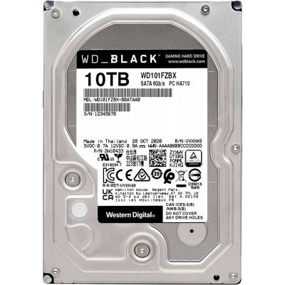Фото Жесткий диск ПК Western Digital WD Original SATA-III 10Tb WD101FZBX Black (7200rpm) 256Mb 3.5"