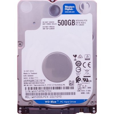 Фото Жесткий диск ПК Western Digital WD Original SATA-III 500Gb WD5000LPZX Blue (5400rpm) 128Mb 2.5"
